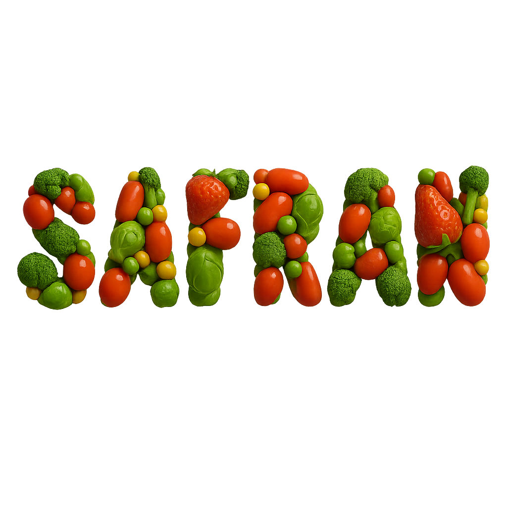 Safran Logo - Made from fresh vegetables and fruits